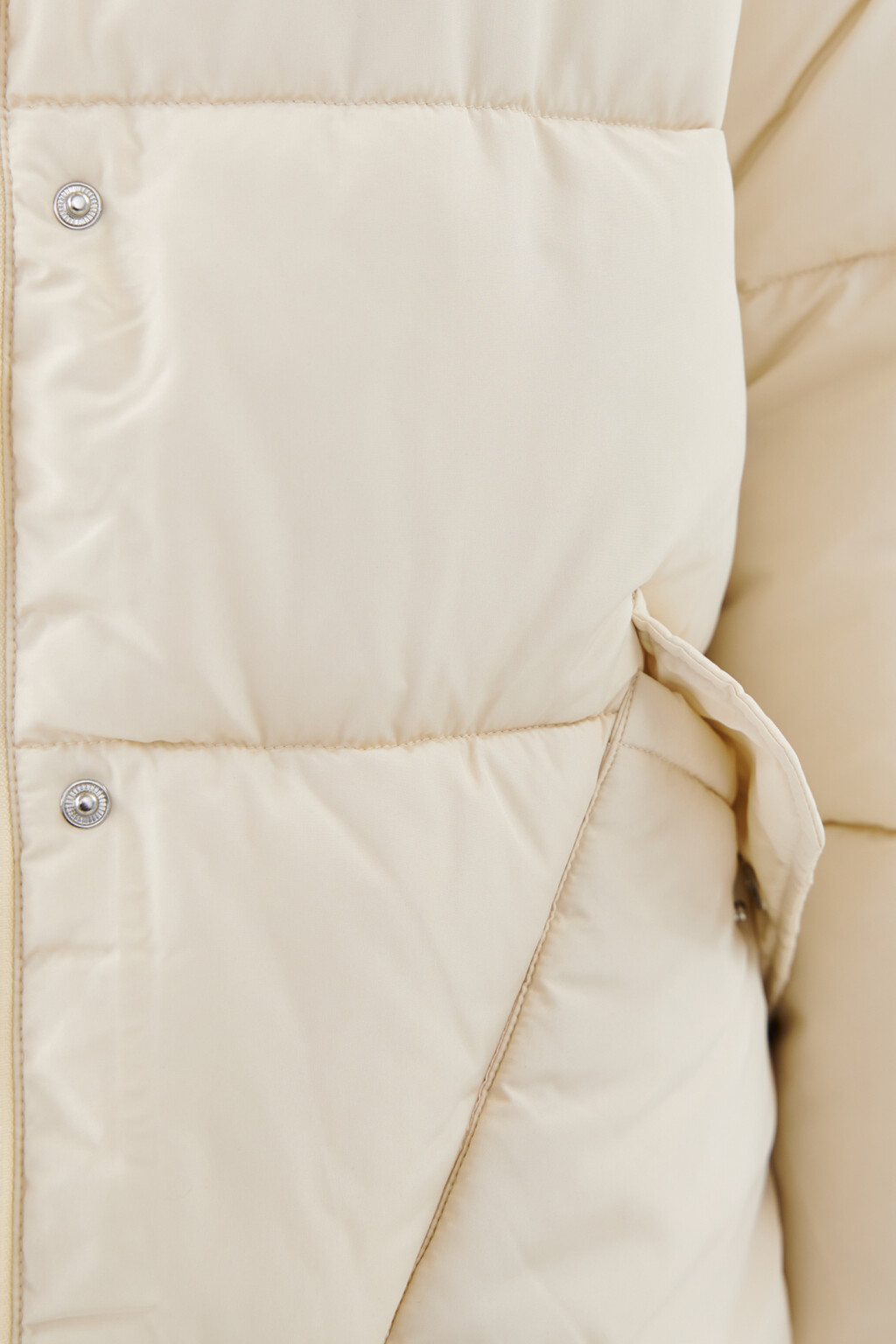Куртка стеганая с накладными карманами - цвет молочный - 6