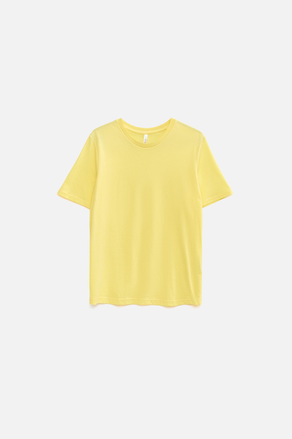 Футболка базовая хлопковая oversize - цвет желтый - 7