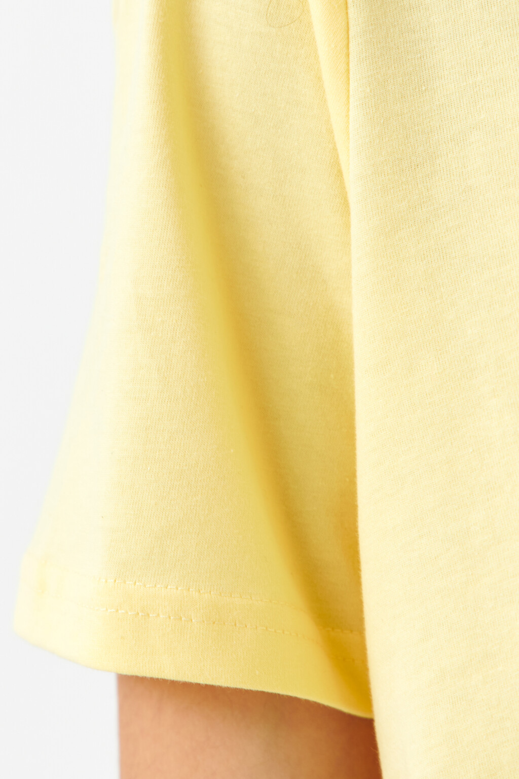 Футболка базовая хлопковая oversize - цвет желтый - 6