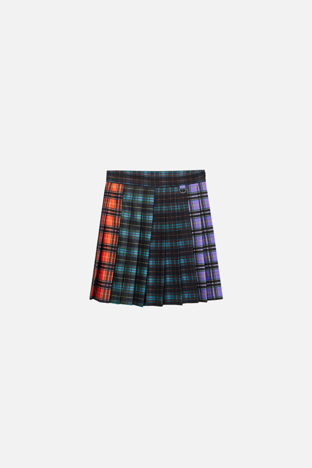 Юбка мини плиссированная в клетку - цвет мультиколор - 7