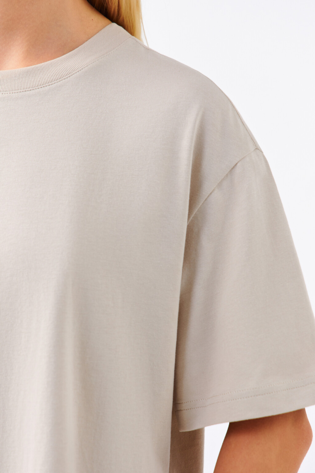 Футболка хлопковая oversize - цвет серый - 6