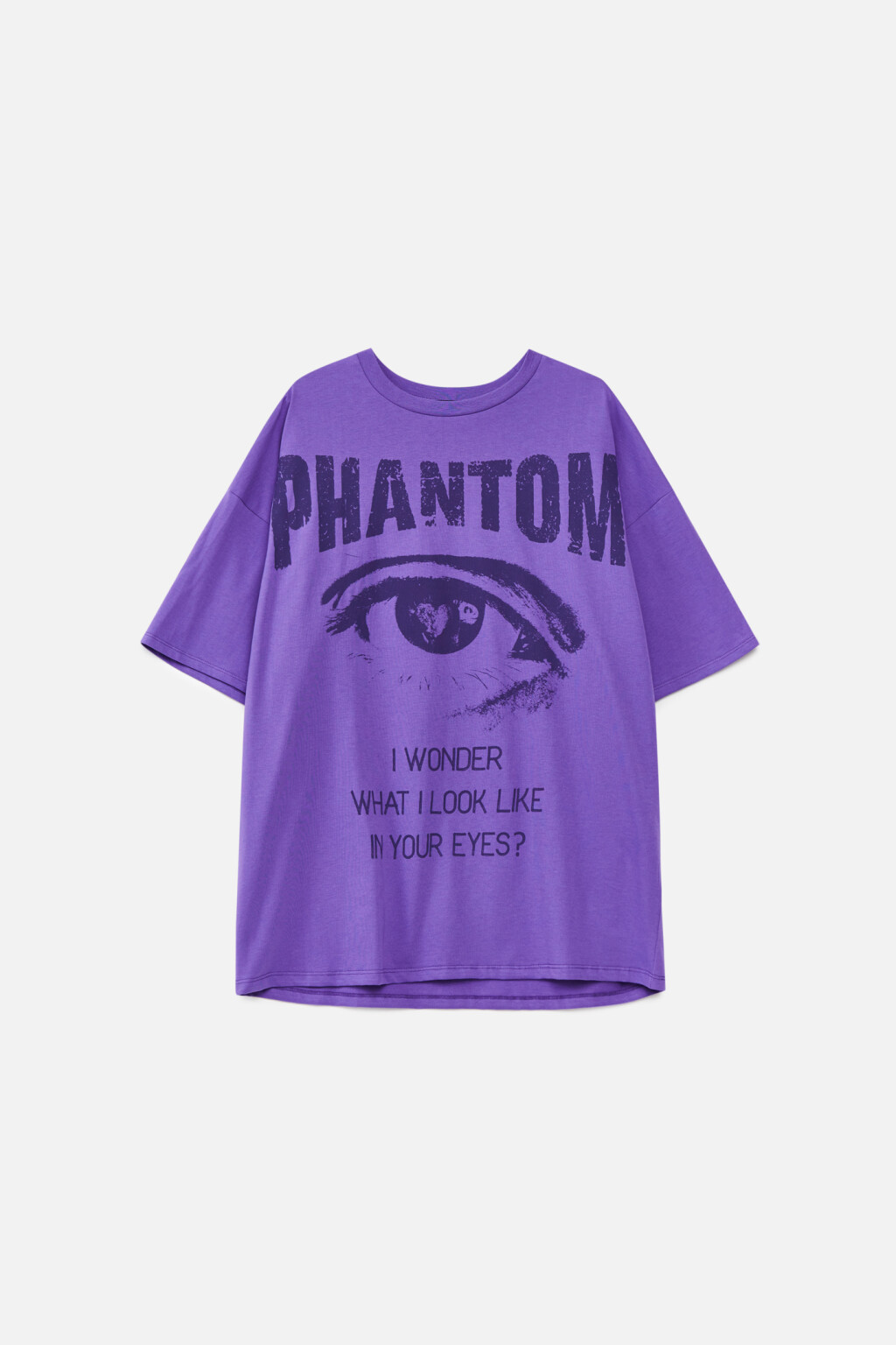 Футболка oversize с принтом - цвет фиолетовый - 7