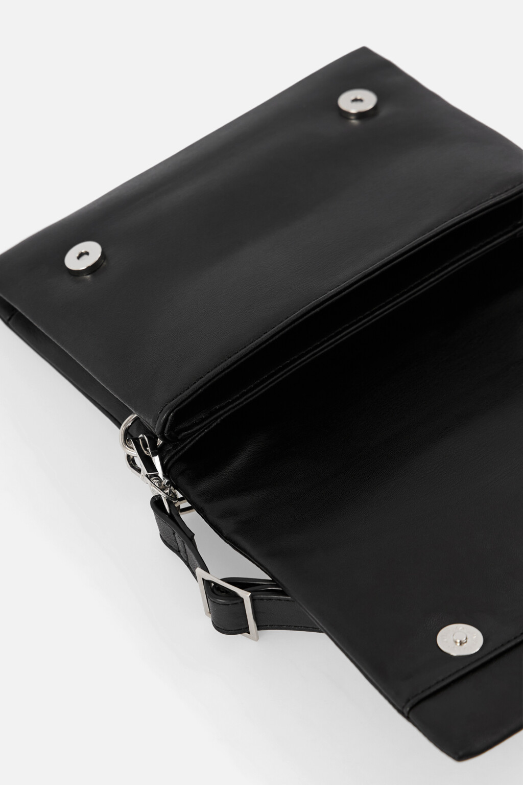 Сумка-кроссбоди с декоративной цепью - цвет черный - 5