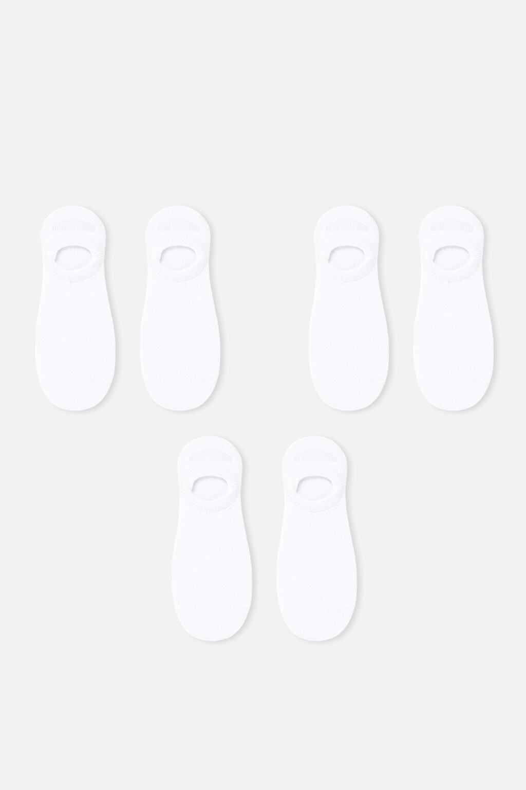 набор подследников женских (3 пары) - цвет белый - 1