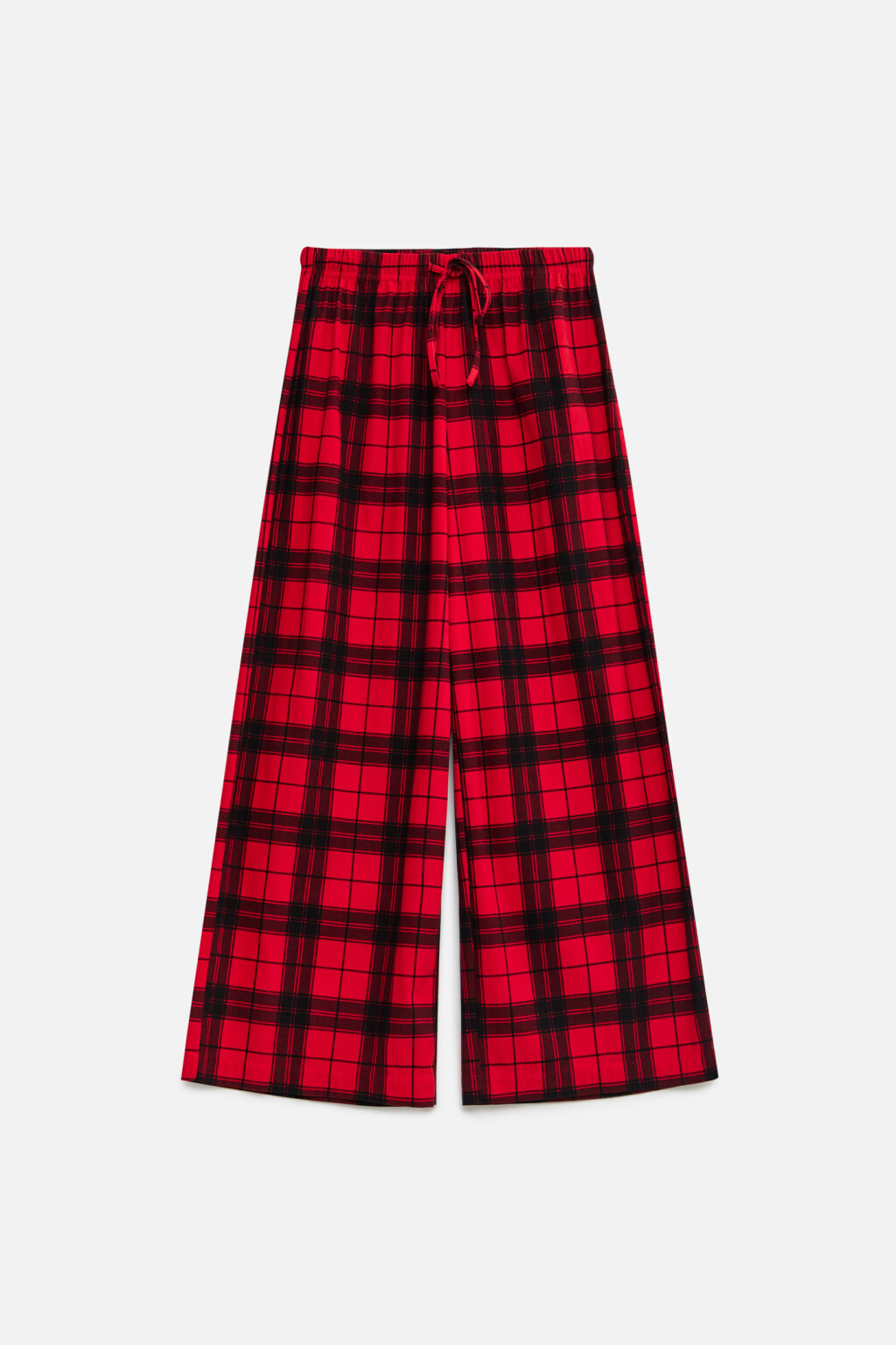 брюки пижамные клетчатые унисекс - цвет красный - 9