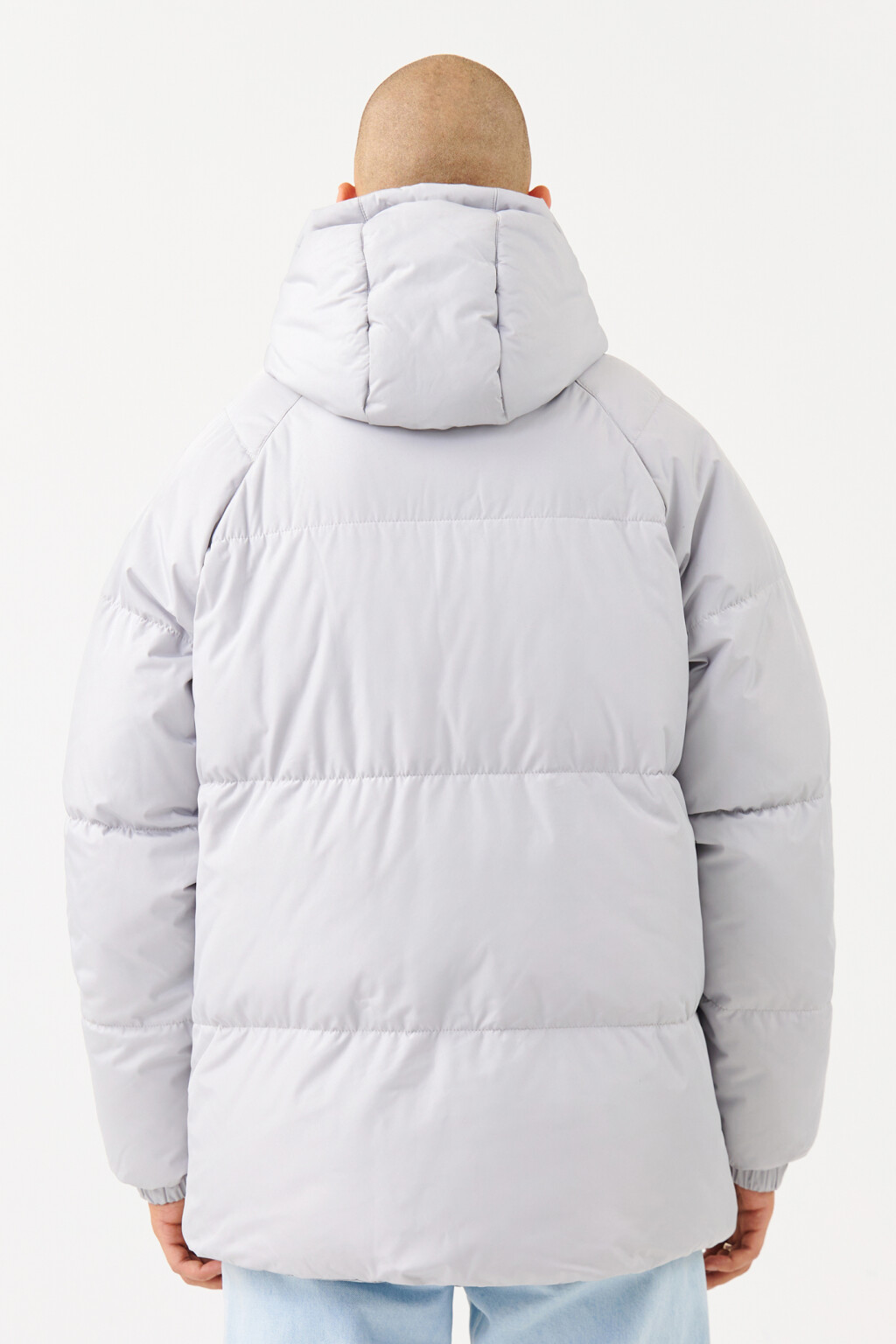 Пуховик стеганый с капюшоном - цвет оранжевый - 3