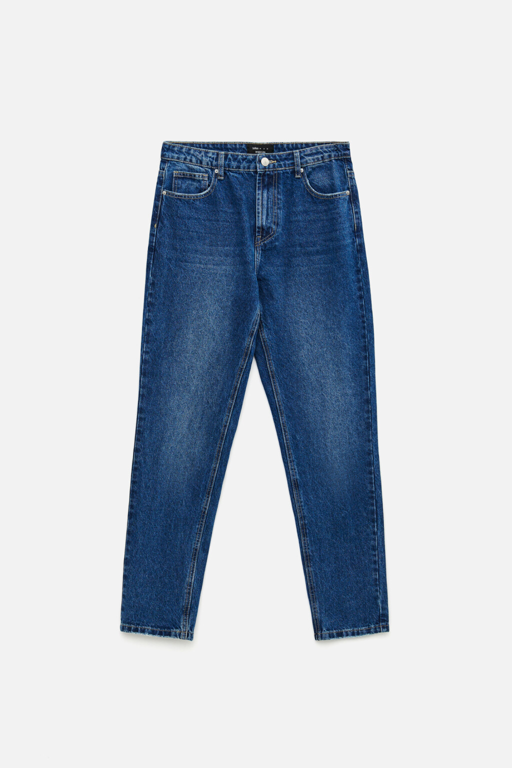 Джинсы зауженные базовые со средней посадкой - цвет голубой - 7