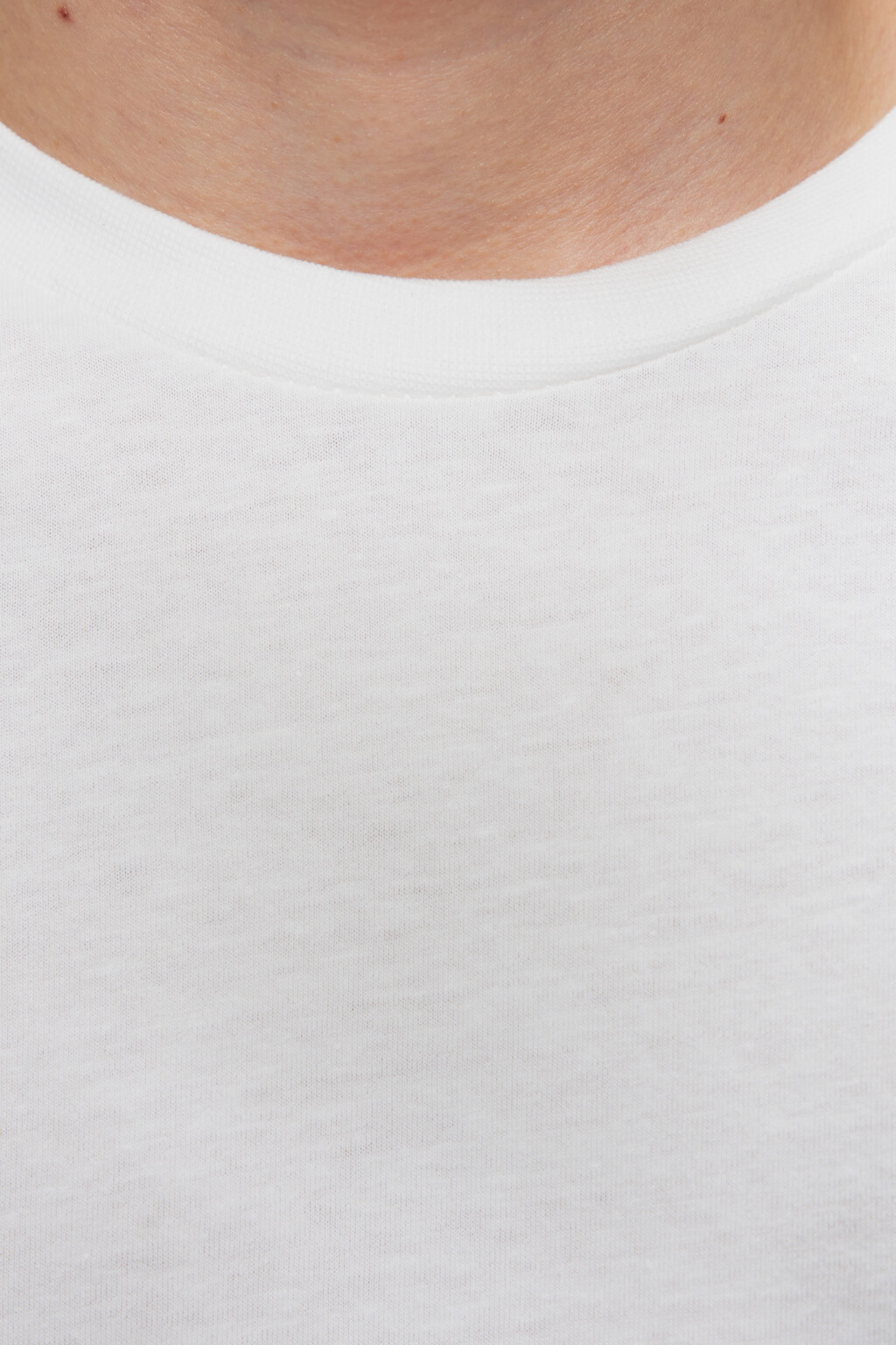 Футболка хлопковая с надписью на груди - цвет белый - 5