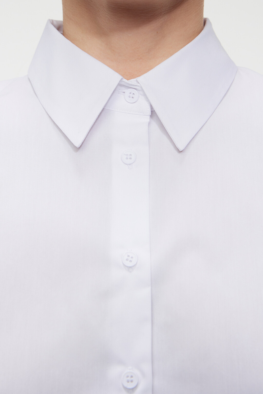 Блузка-рубашка Cambridge полуприталенная - цвет белый - 5