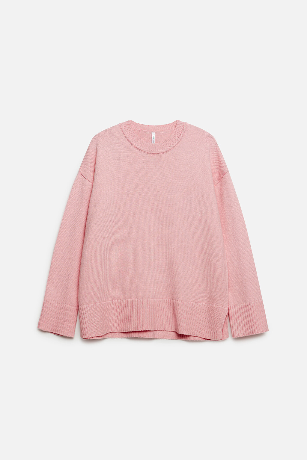 Свитер oversize вискозный тонкой вязки - цвет розовый - 8