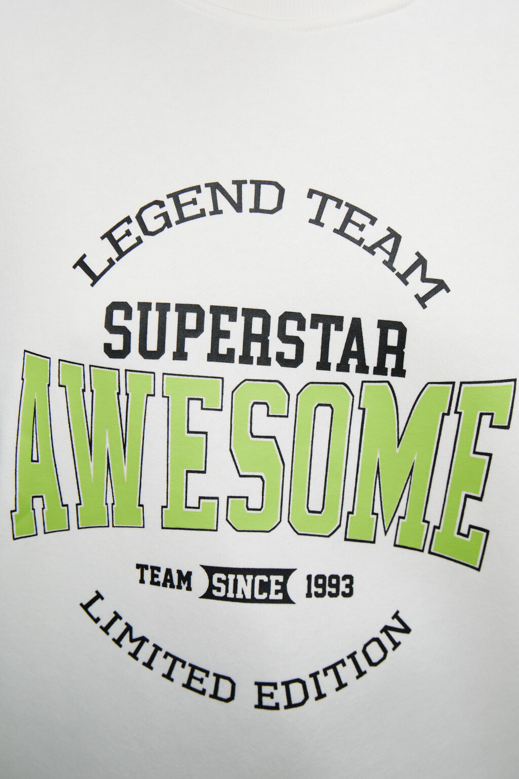 Свитшот хлопковый с принтом-надписью - цвет белый - 6