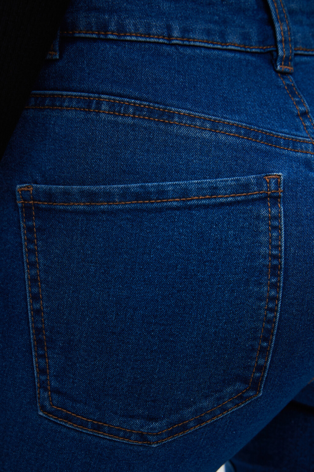 Джинсы клеш классические со средней посадкой - цвет синий - 6