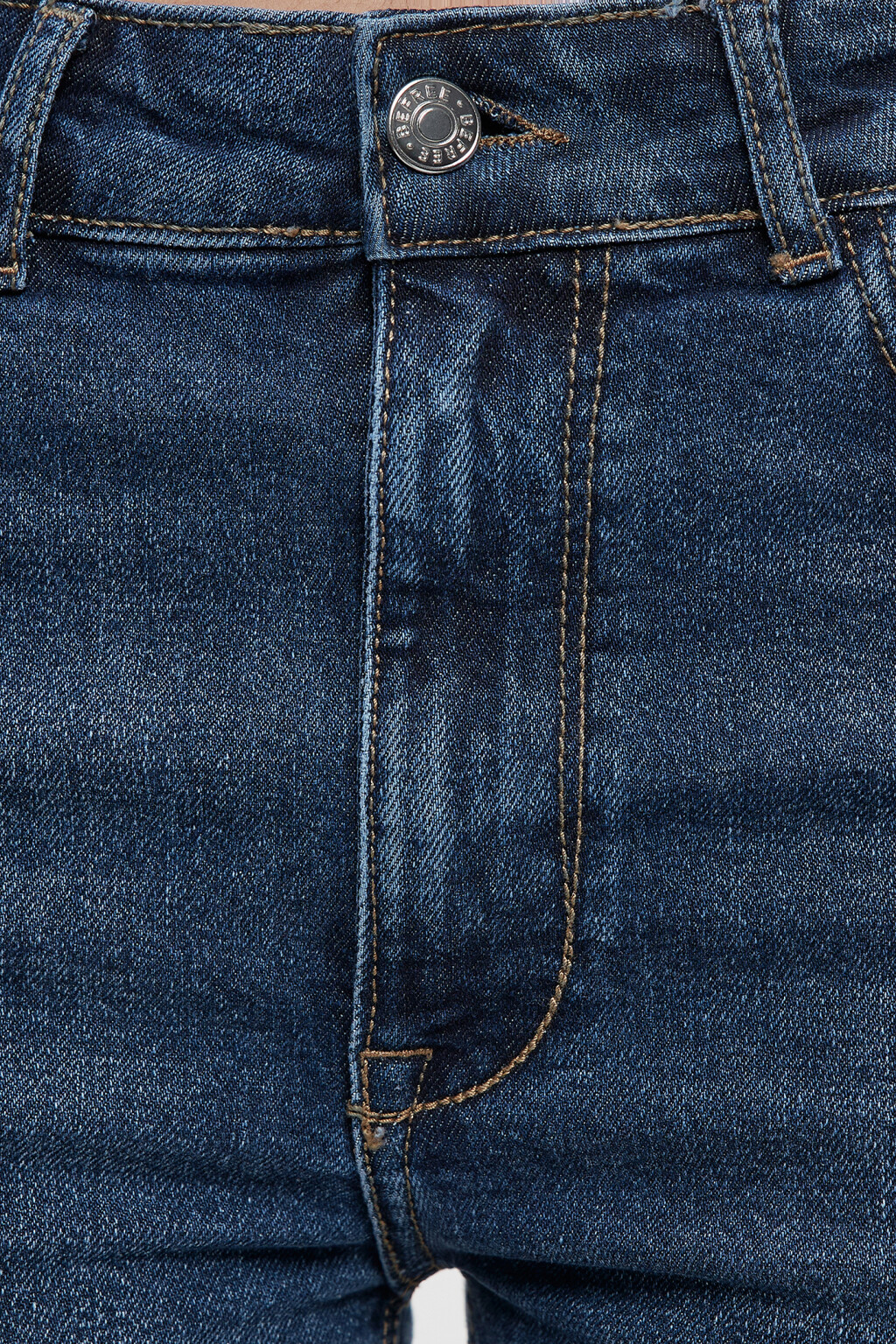 Джинсы клеш облегающие со средней посадкой - цвет голубой - 6