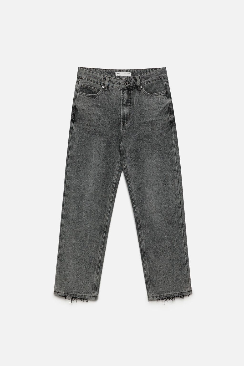 Джинсы-бойфренды потертые с низкой посадкой - цвет серый - 8