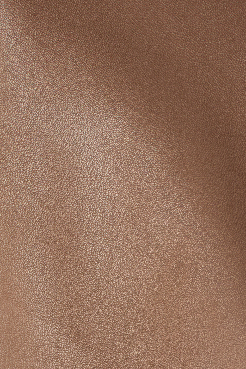 Шорты-бермуды мини с кожаной фактурой широкие - цвет бежевый - 5