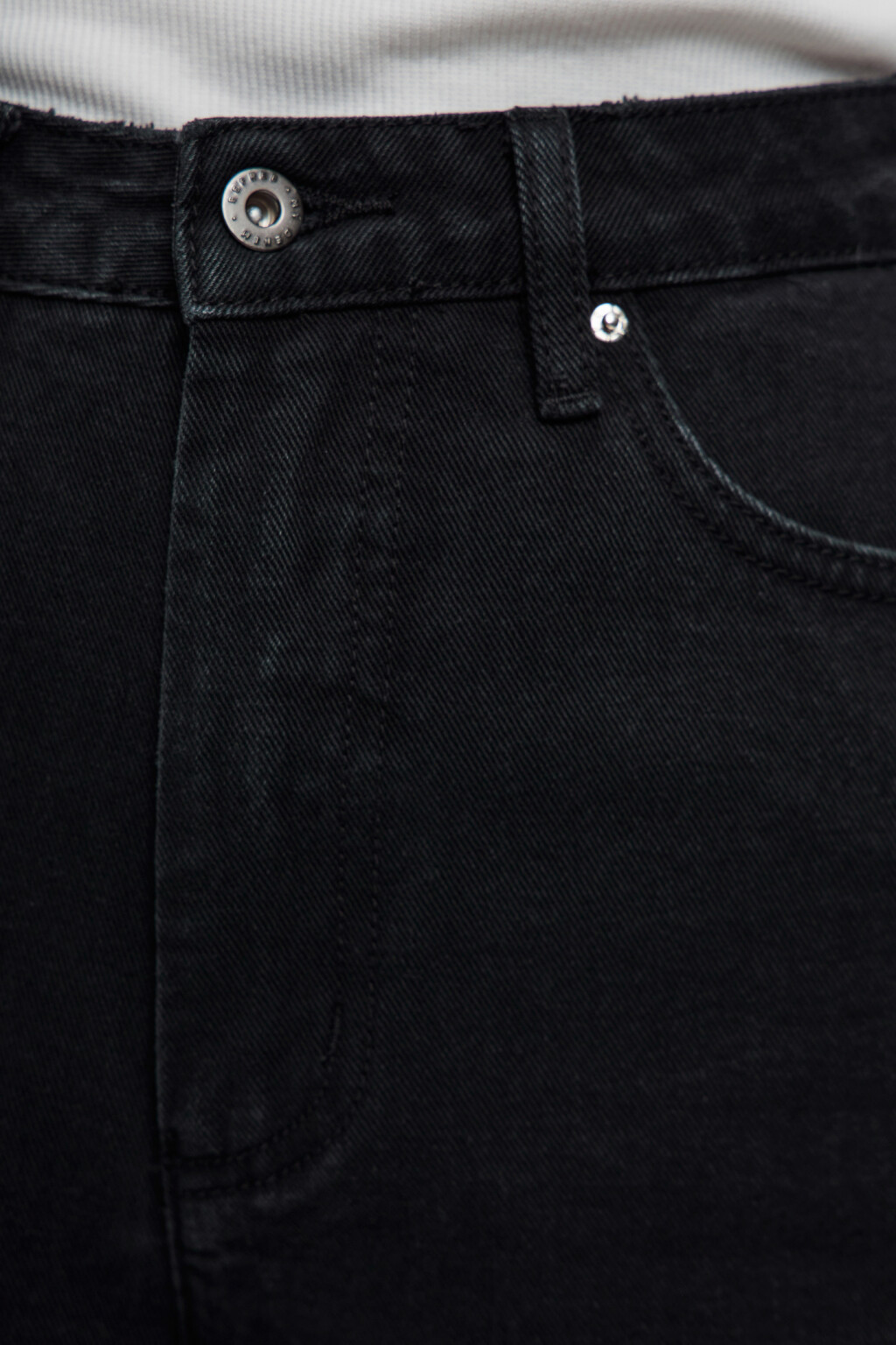 Джинсы-трубы wide leg с высокой посадкой - цвет черный - 5