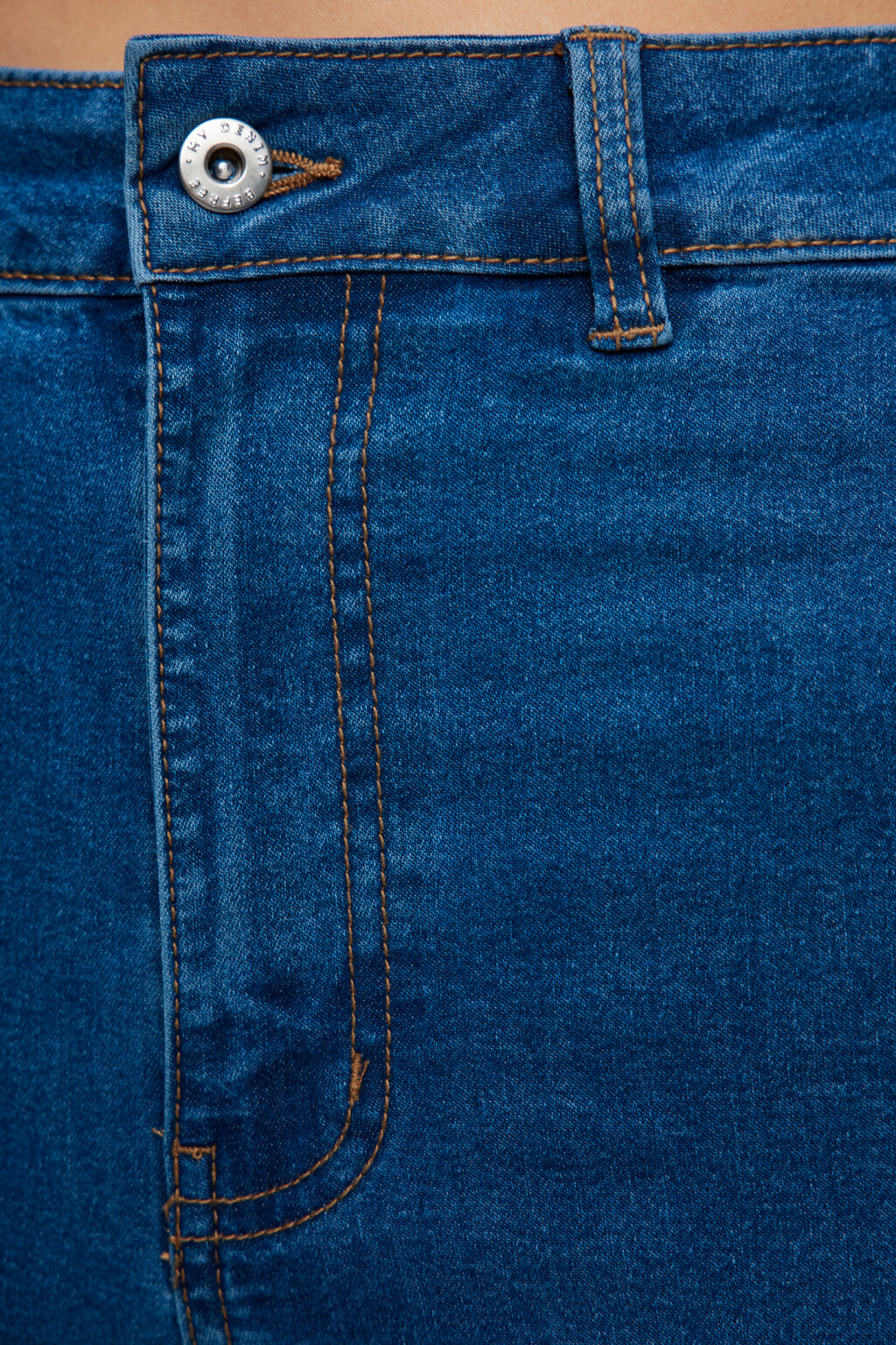 Джинсы skinny базовые с высокой посадкой - цвет голубой - 5