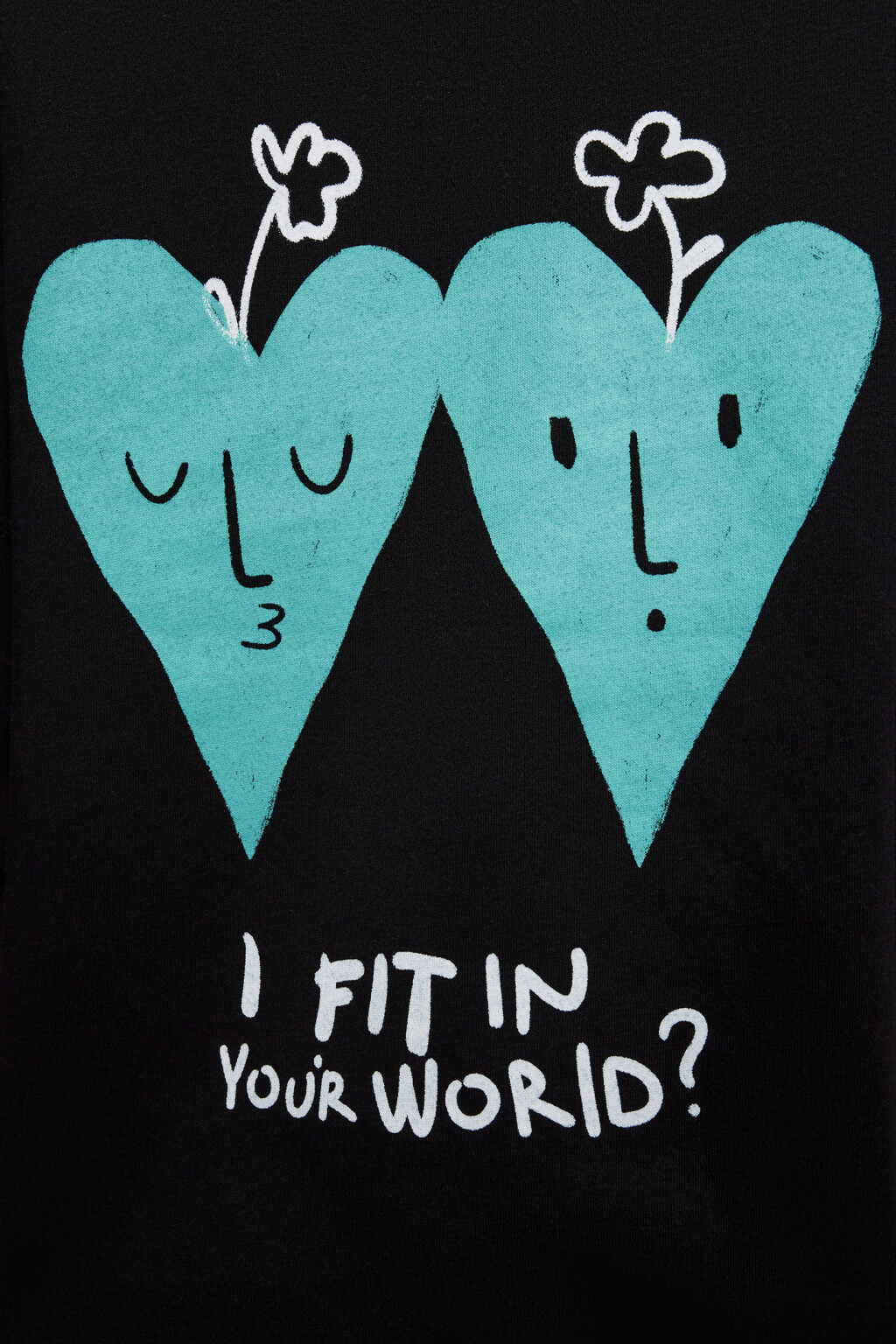 Толстовка oversize хлопковая утепленная в полоску - цвет черный - 7