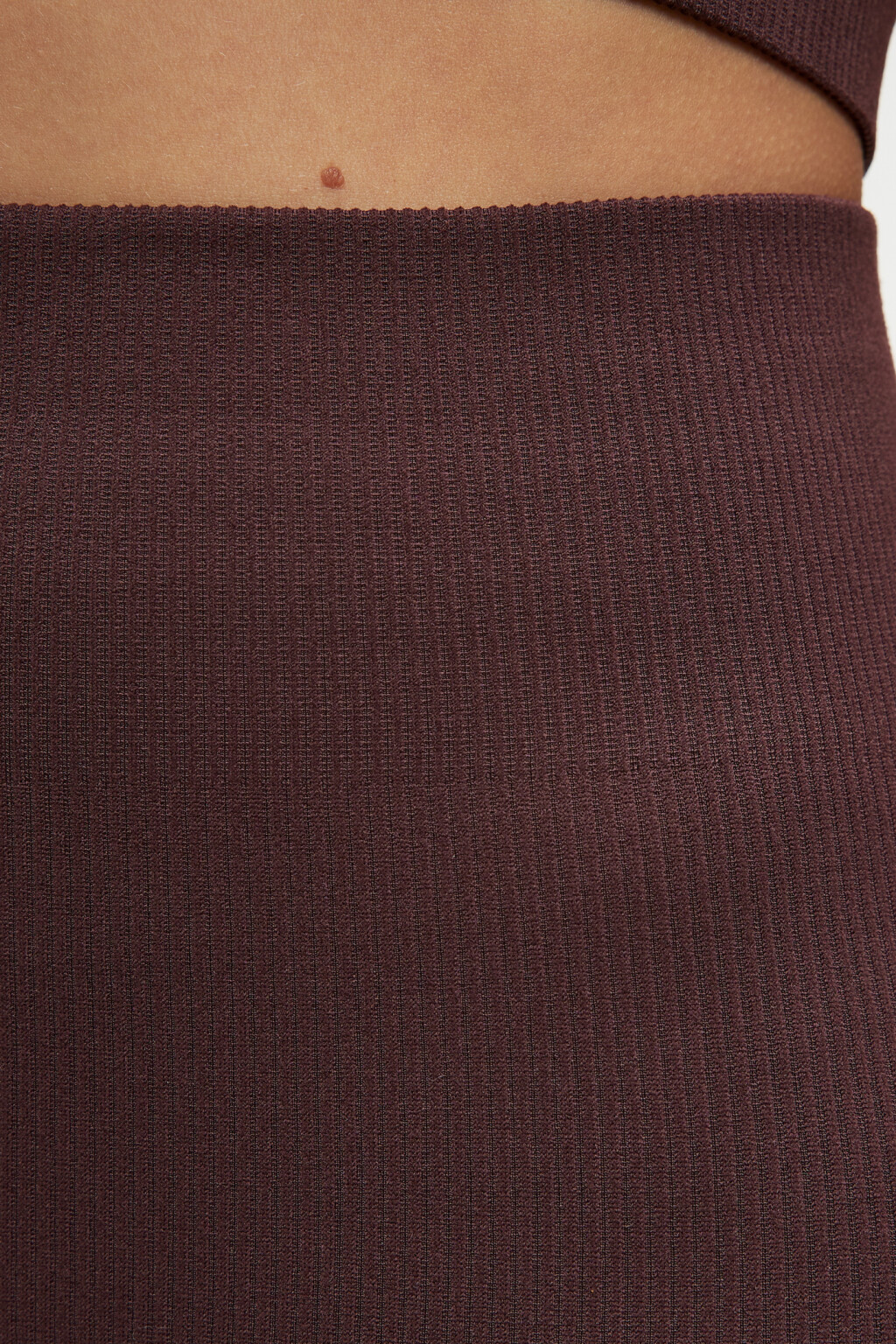 Леггинсы спортивные облегающие с высокой посадкой - цвет коричневый - 5