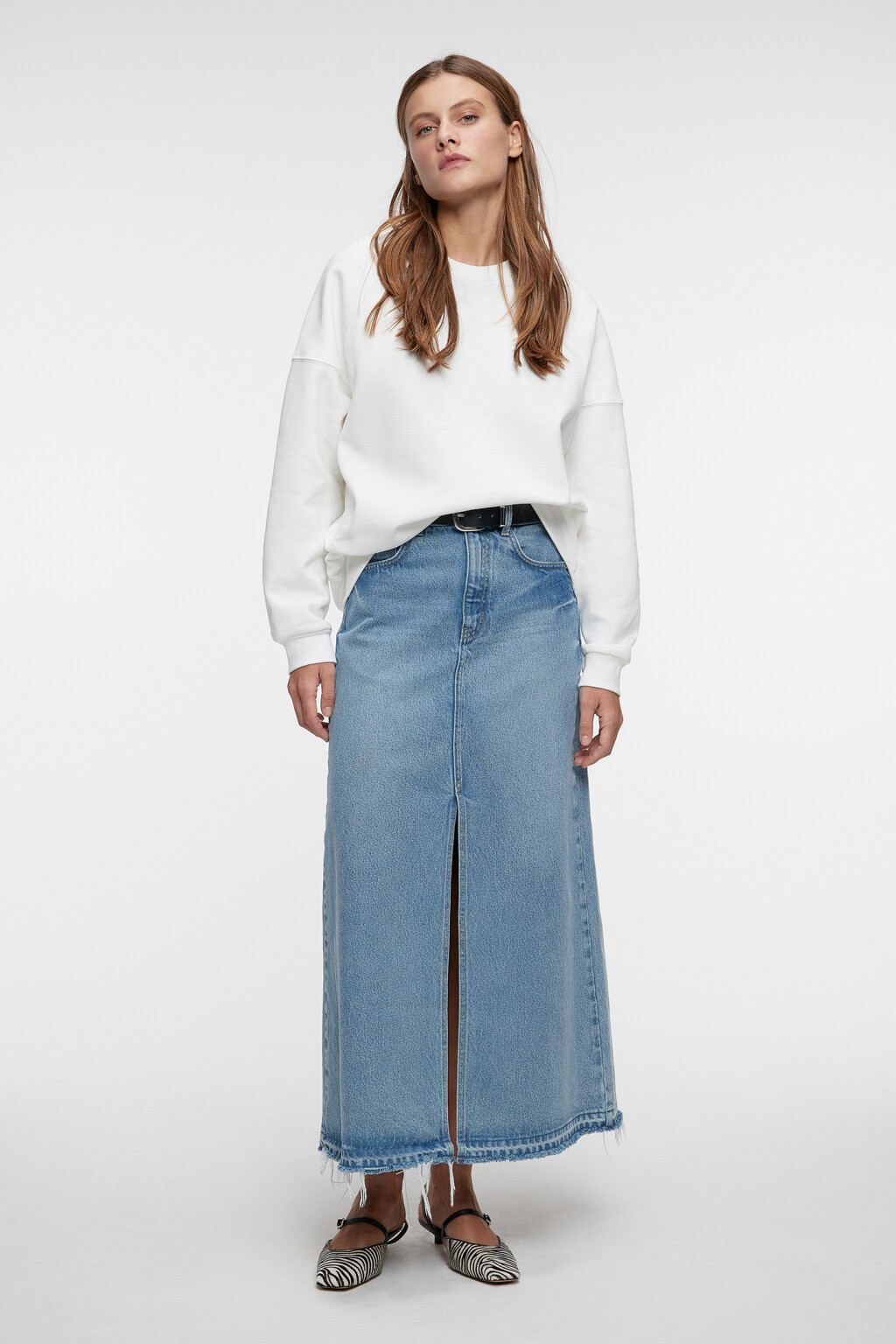 Толстовка oversize хлопковая однотонная - цвет бежевый - 4