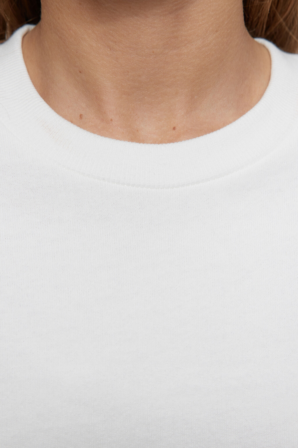 Толстовка oversize хлопковая однотонная - цвет бежевый - 6