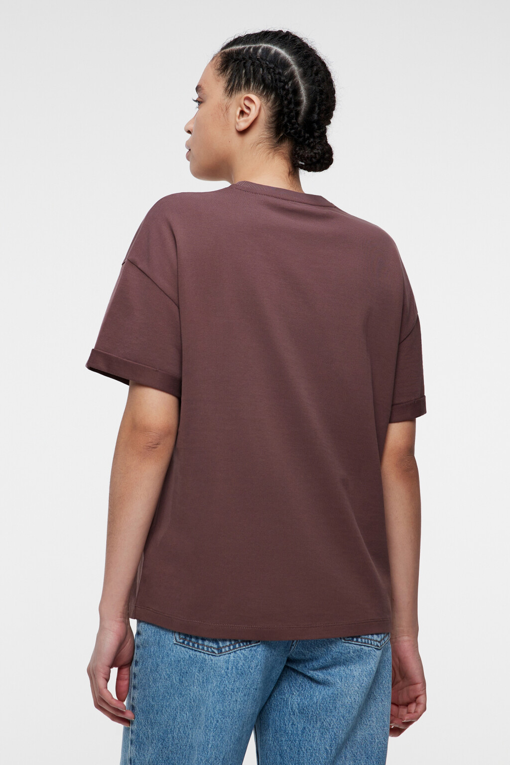 Футболка TLOOSE свободная хлопковая - цвет бежевый - 3