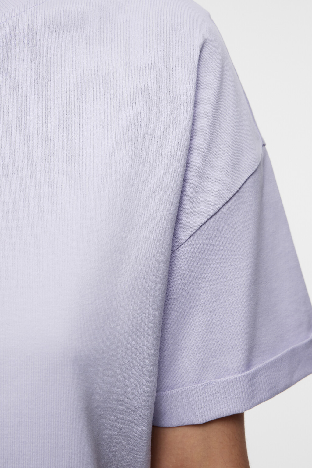 Футболка TLOOSE свободная хлопковая - цвет сиреневый - 5