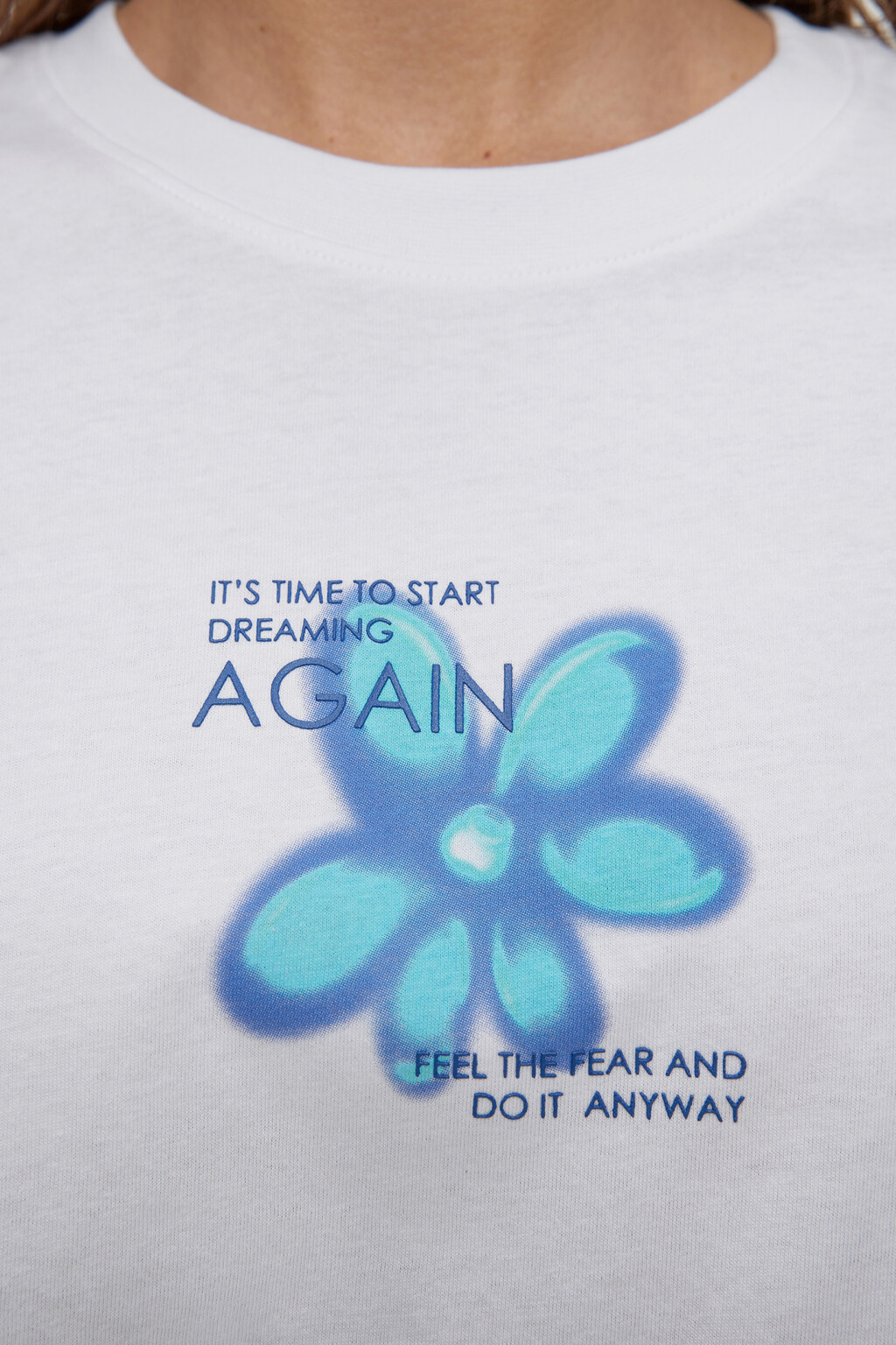 Футболка oversize хлопковая с принтом - цвет белый - 12