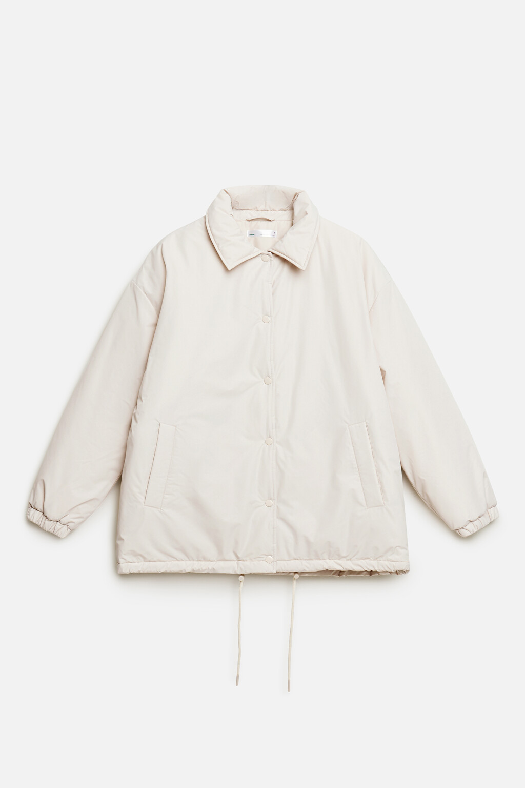 Куртка-рубашка утепленная с отложным воротником - цвет бежевый - 9