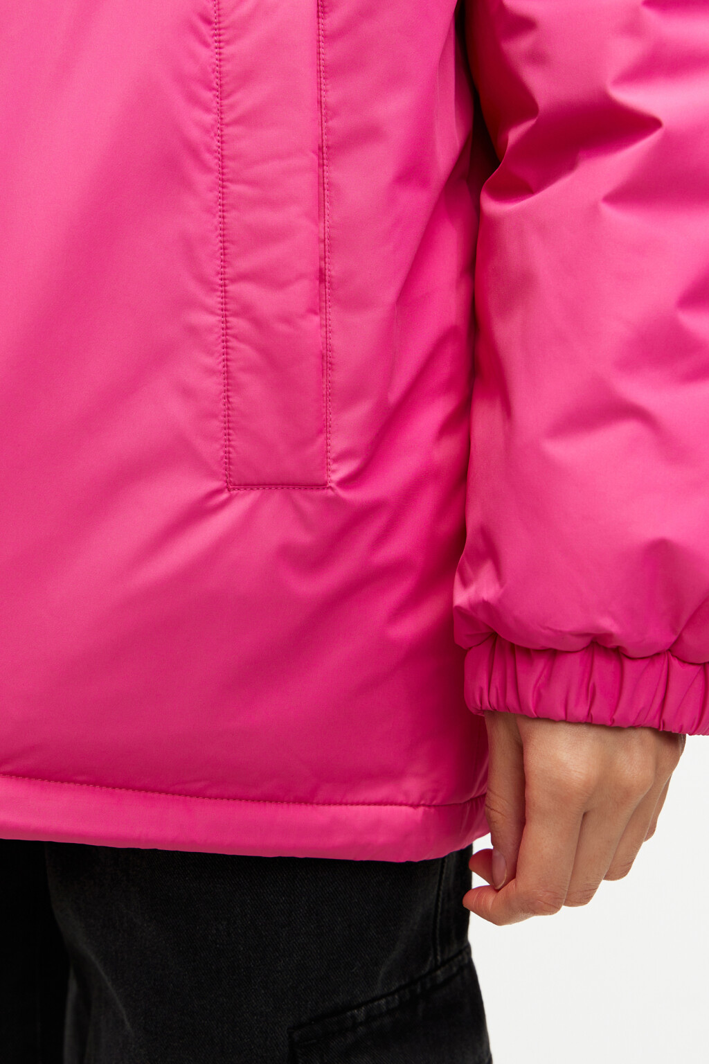 Куртка-рубашка утепленная с отложным воротником - цвет розовый - 6