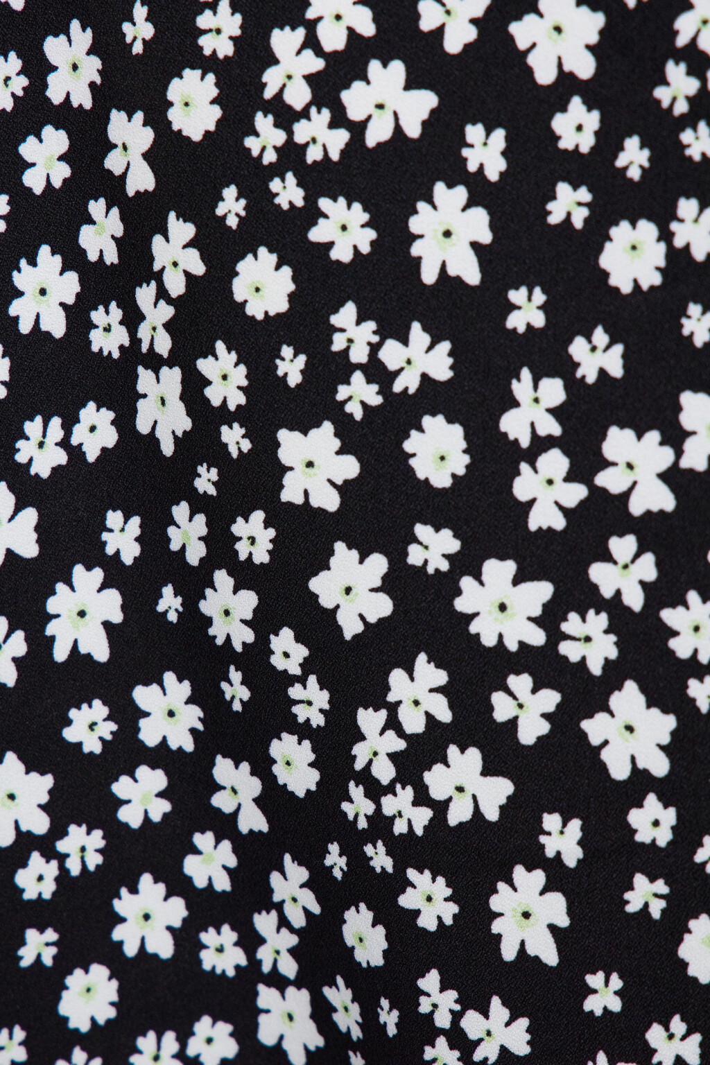 Платье миди с V-вырезом и короткими рукавами-фонариками - цвет черный - 5