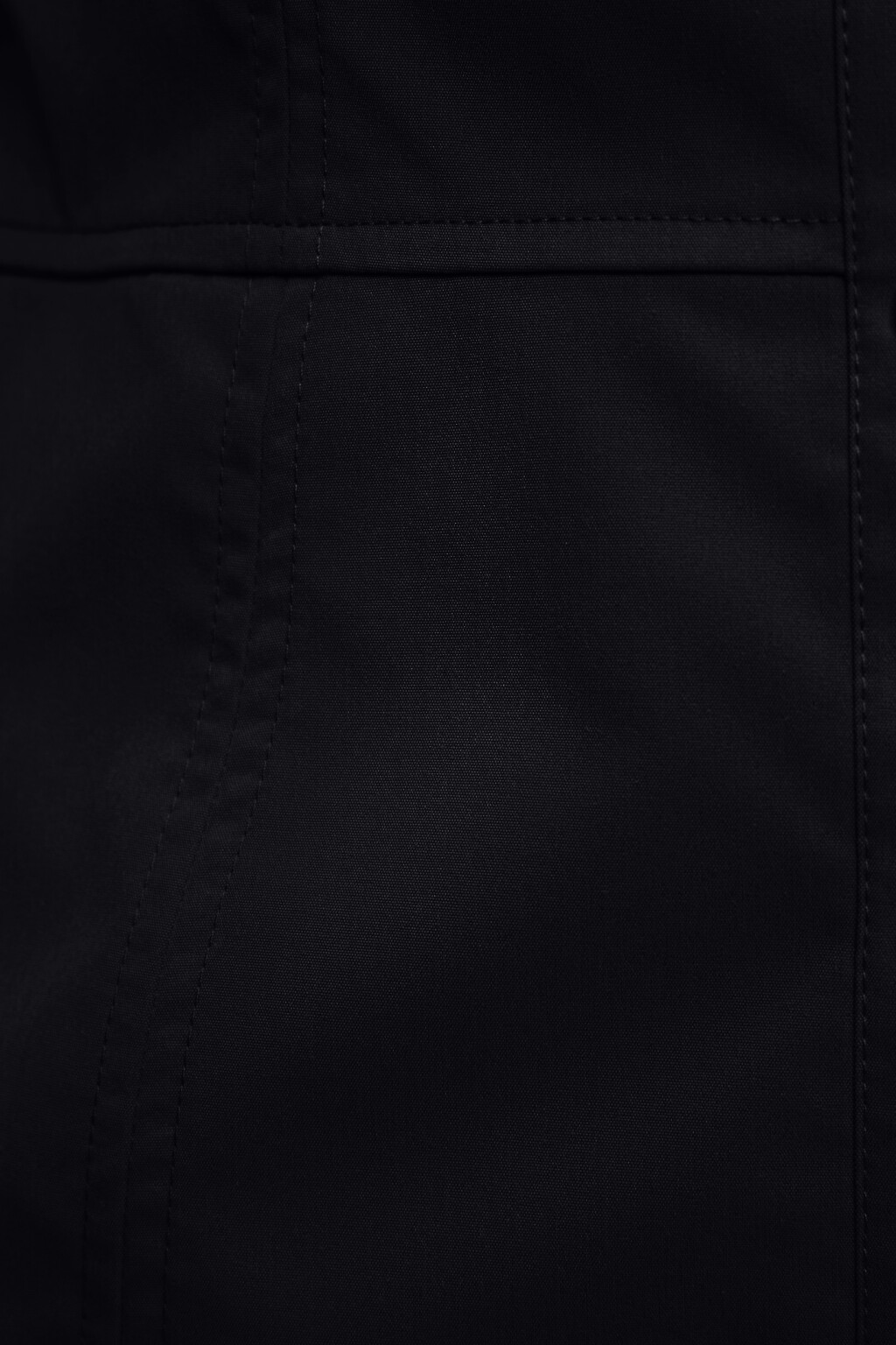 Платье-рубашка мини приталенное с длинными рукавами - цвет черный - 5