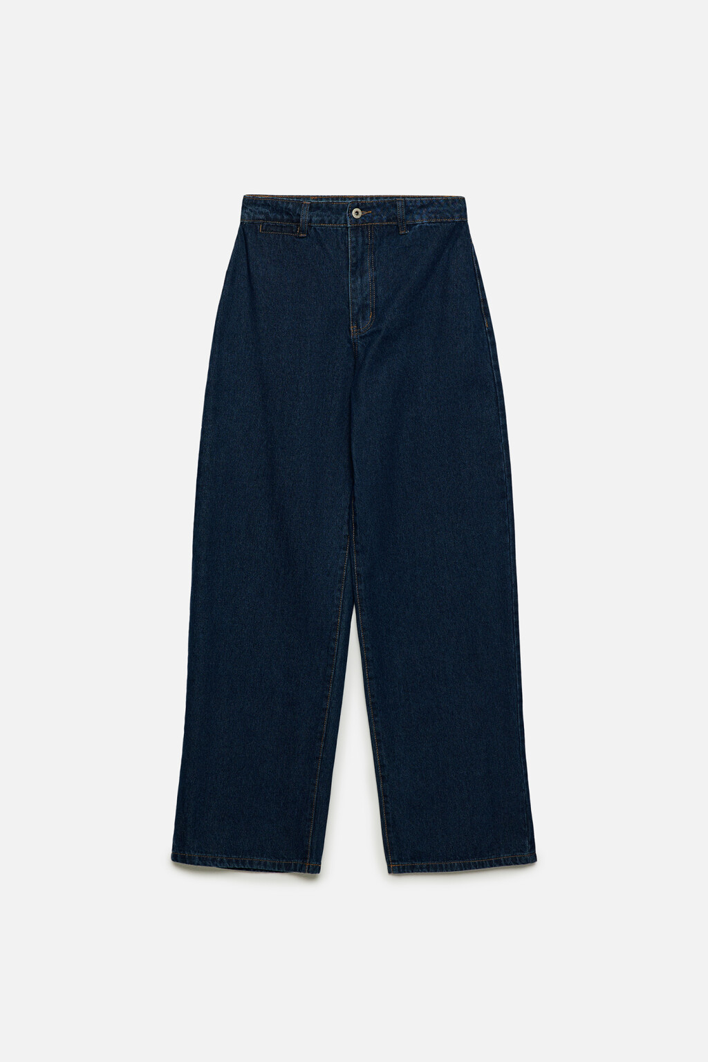 Джинсы wide экстрадлинные с высокой посадкой - цвет голубой - 9