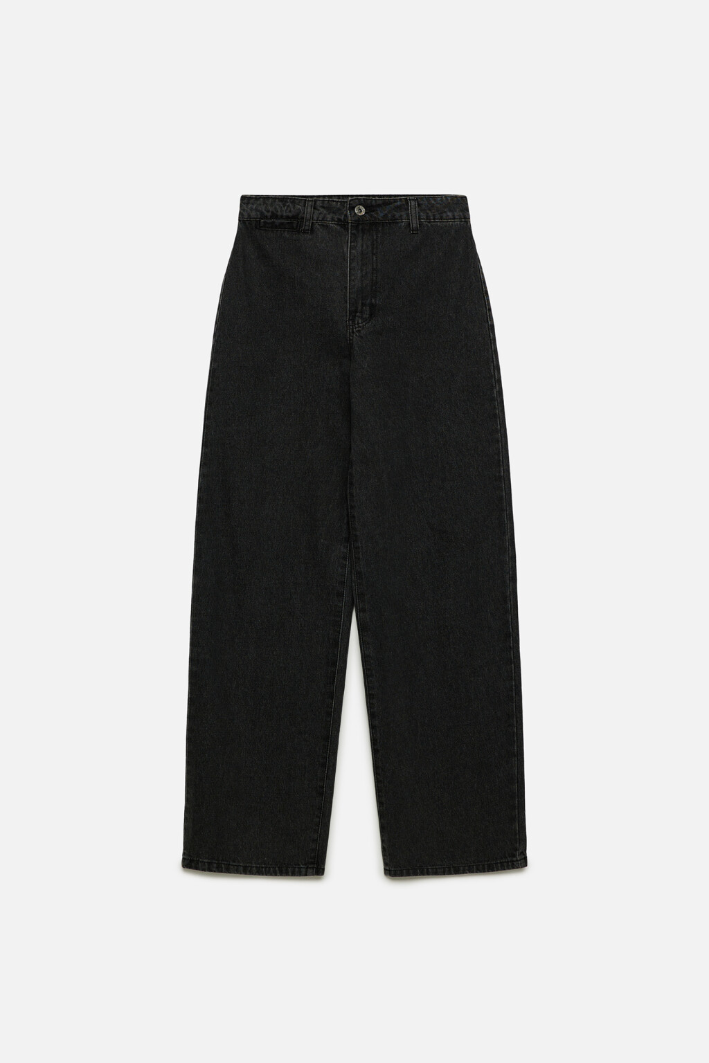 Джинсы wide экстрадлинные с высокой посадкой - цвет серый - 8