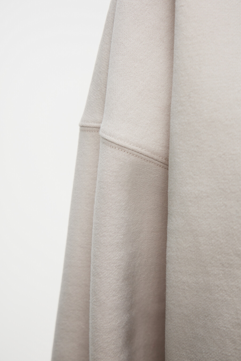 Толстовка oversize утепленная с принтом-надписью - цвет бежевый - 7