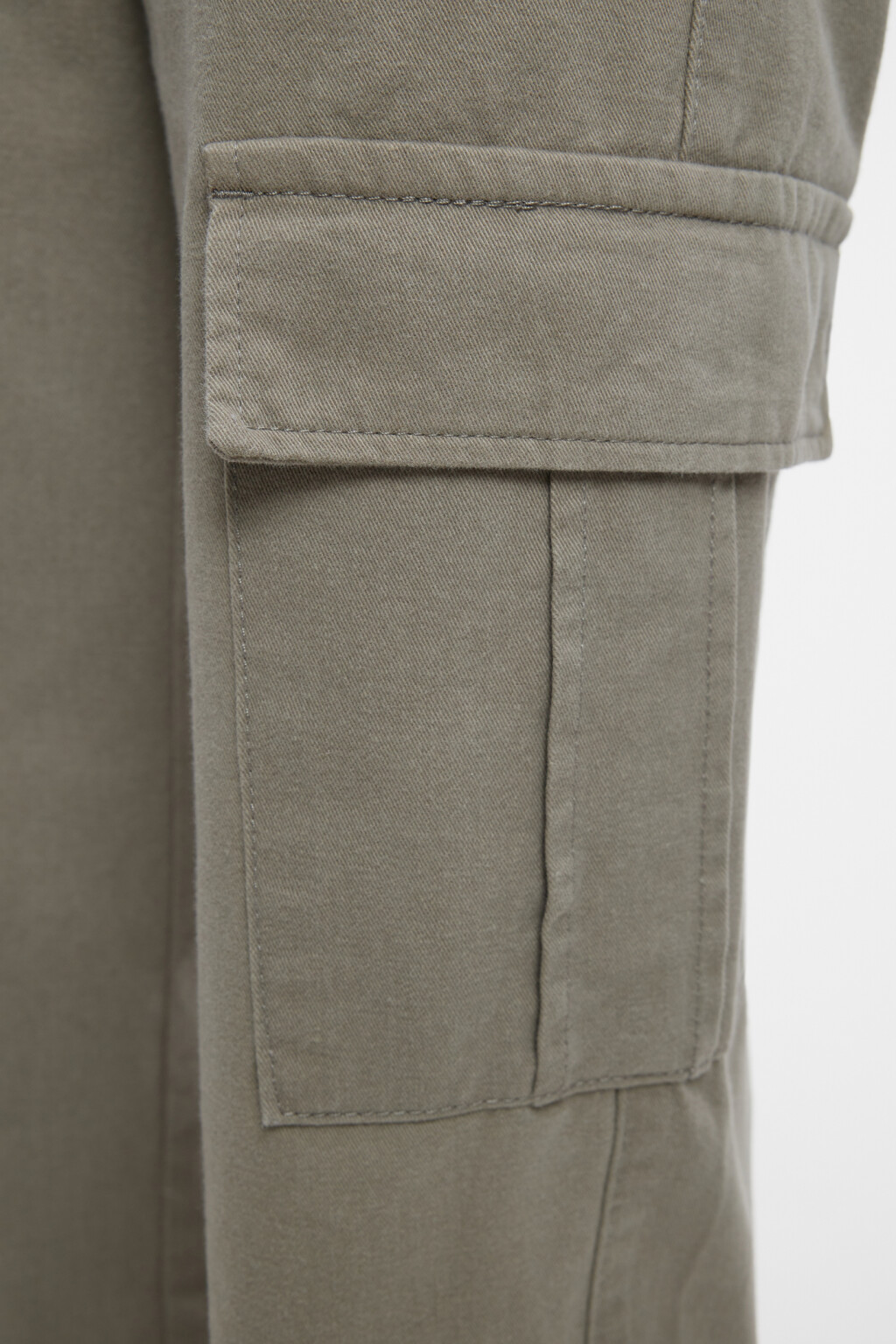 Брюки карго джинсовые прямые с заниженной посадкой - цвет зеленый - 6