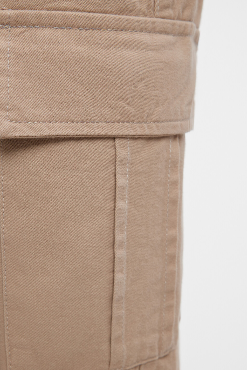 Брюки карго джинсовые прямые с заниженной посадкой - цвет бежевый - 6