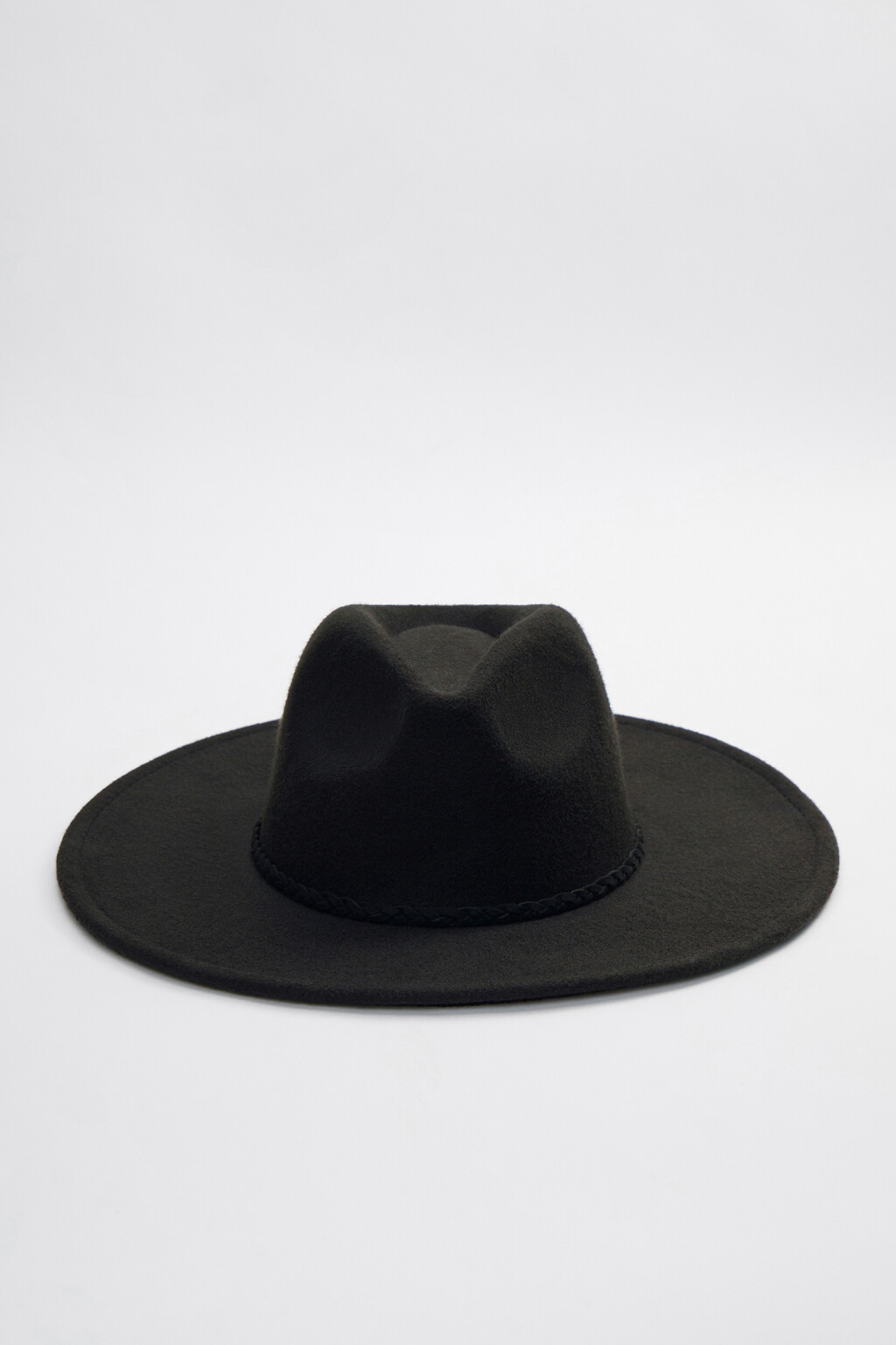 Шляпа-федора фетровая с широкими полями 2316018011, цвет: черный (50 .