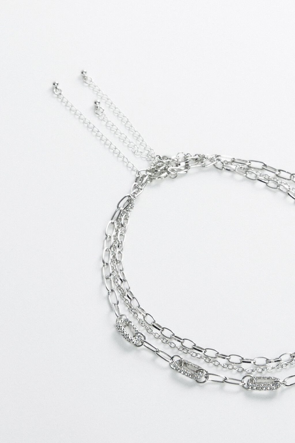 Набор шейных украшений женский - цвет серый - 2