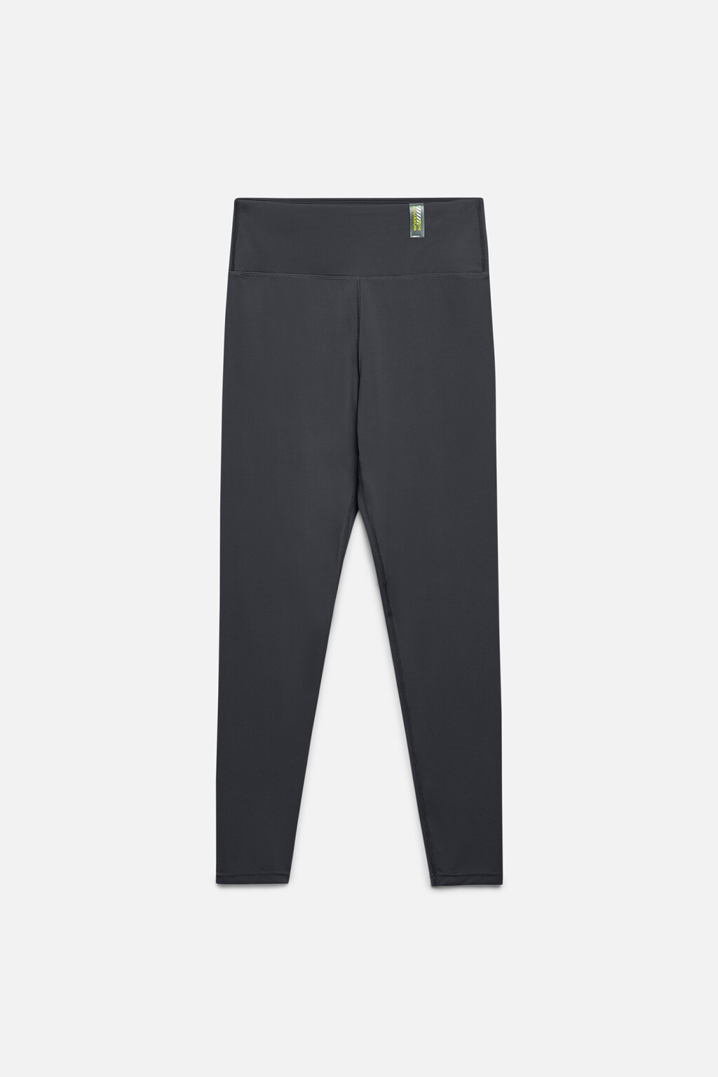Леггинсы спортивные облегающие с нашивкой - цвет серый - 7