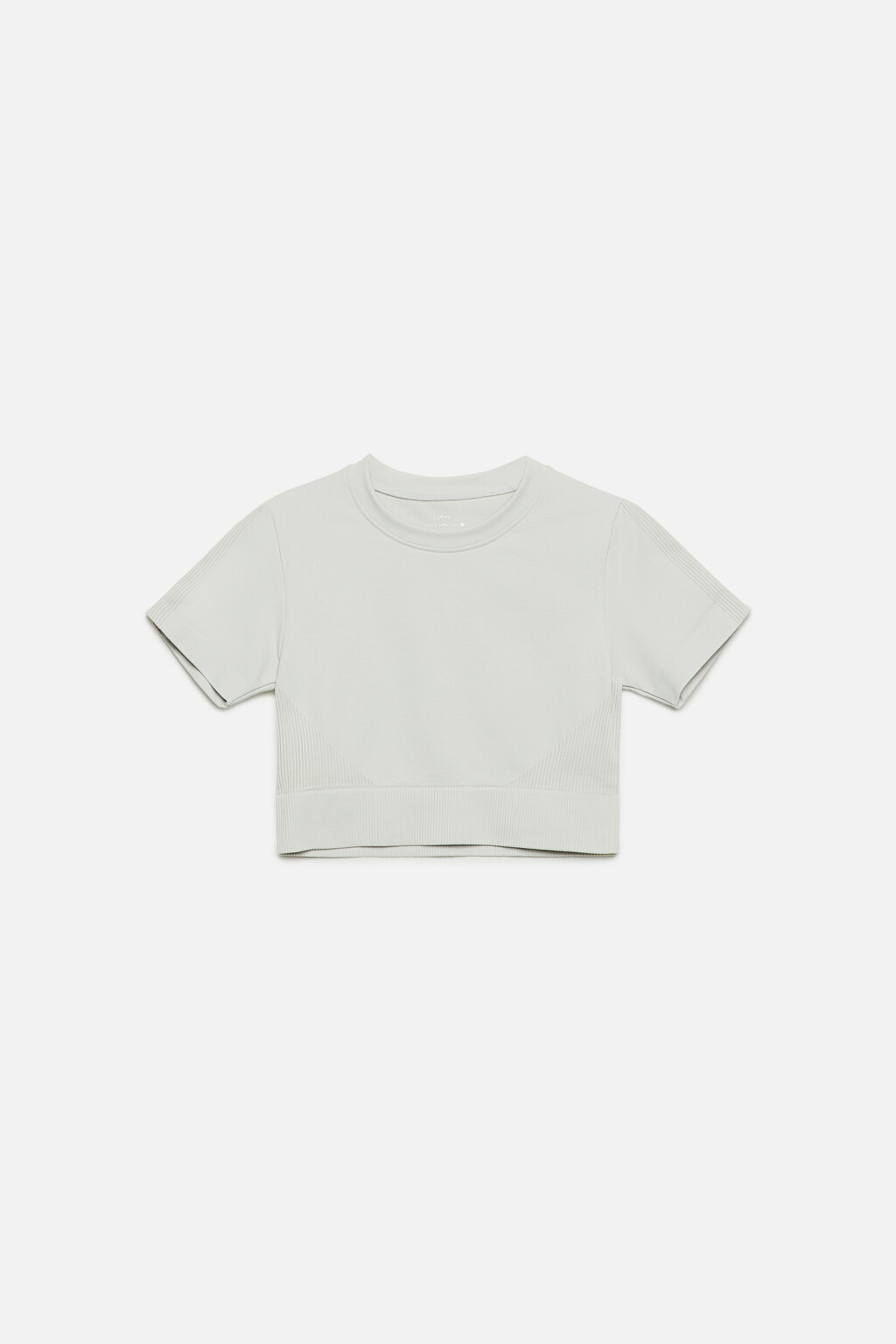 Топ-футболка спортивный укороченный - цвет серый - 7