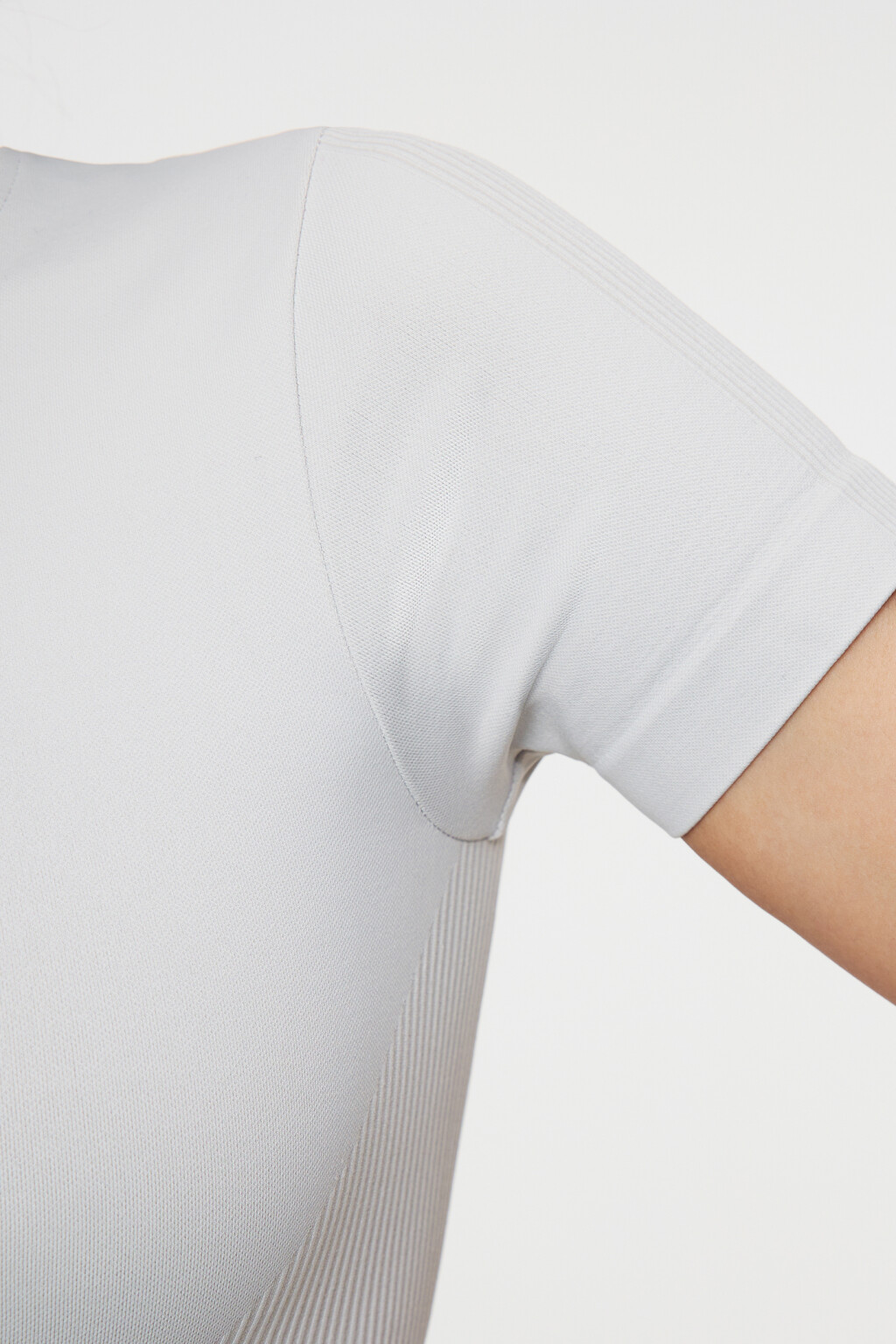 Топ-футболка спортивный укороченный - цвет серый - 6