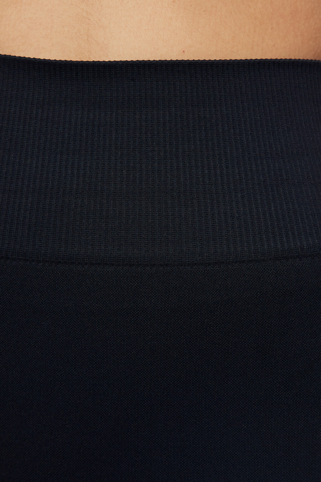 Шорты-велосипедки бесшовные с высокой посадкой - цвет черный - 5