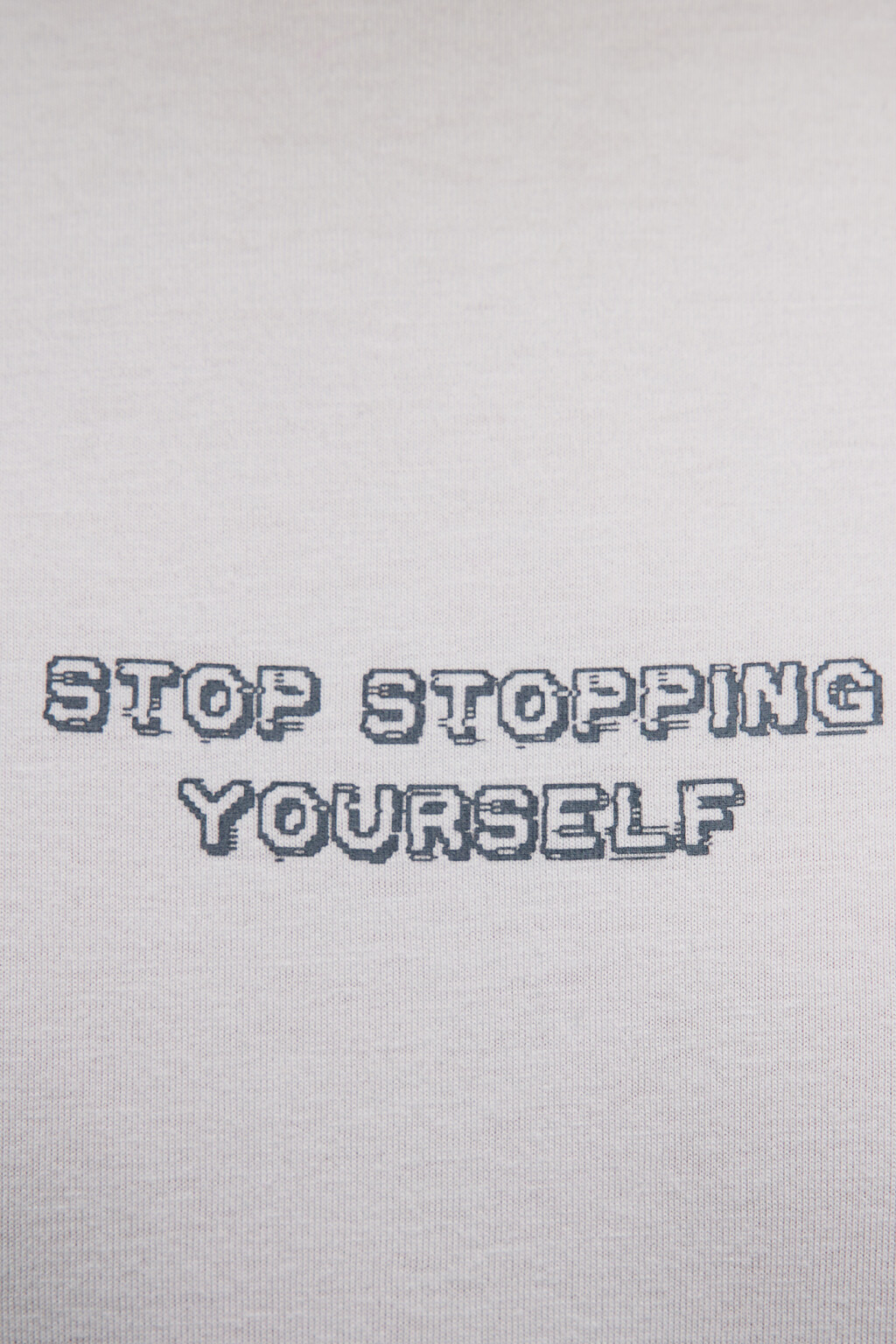 боди-футболка хлопковая с принтом-надписью - цвет серый - 5