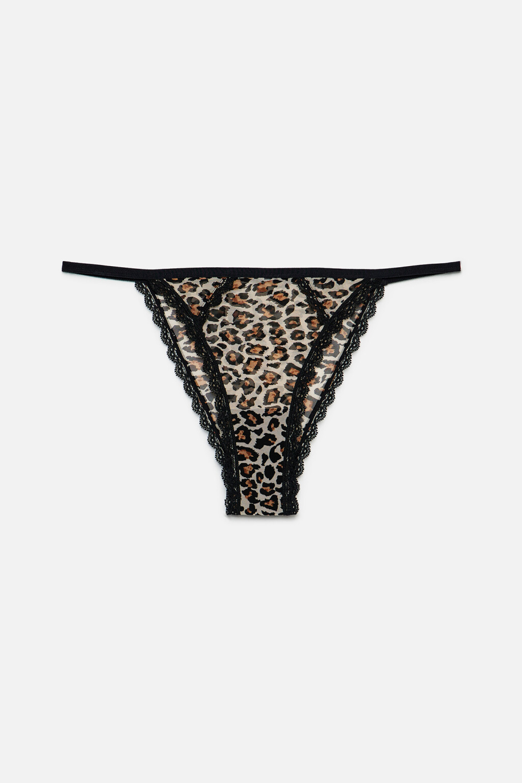 Трусики-слипы сетчатые со стрепами по бокам - цвет мультиколор - 4