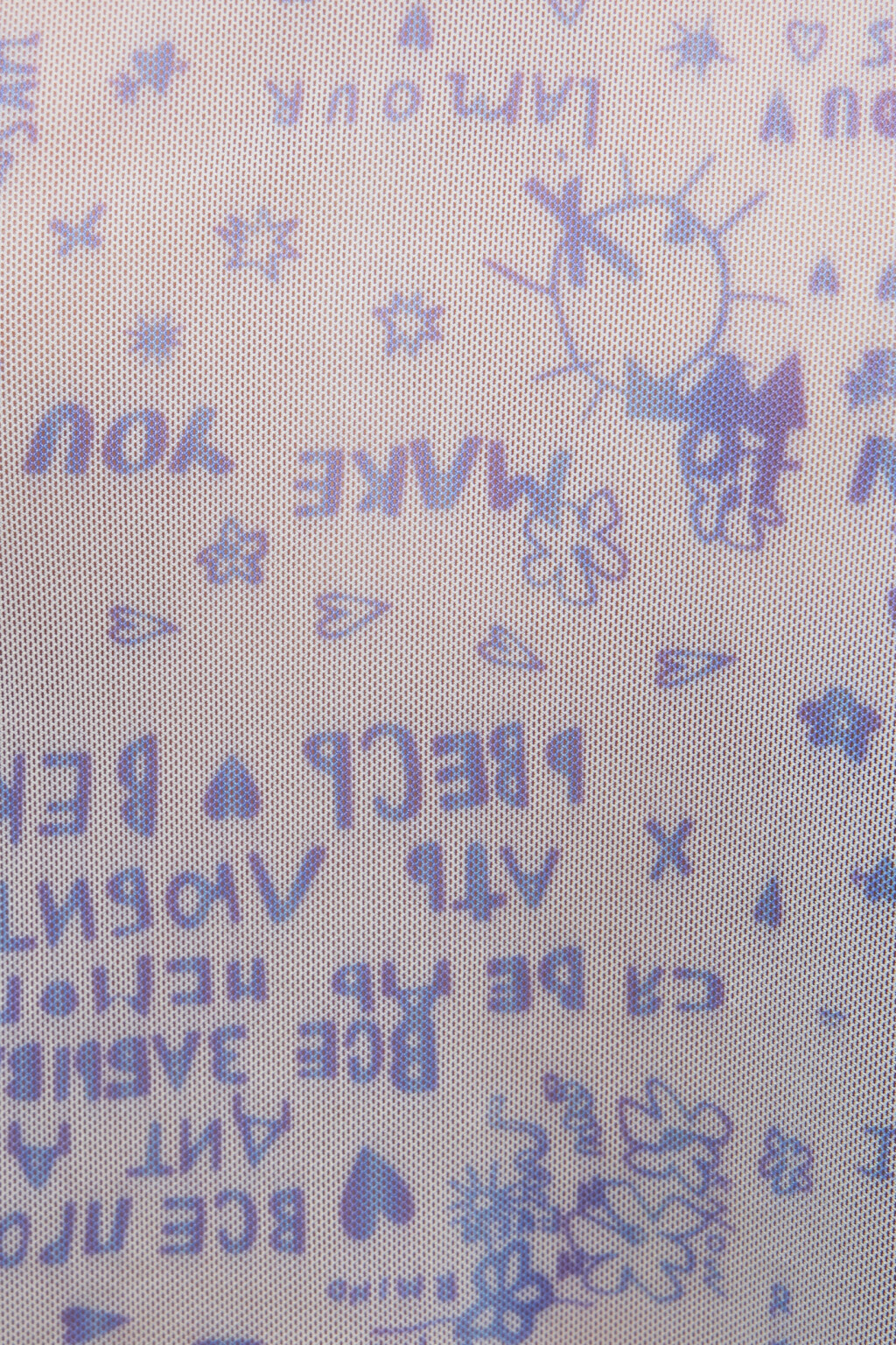 Лонгслив домашний с волнистыми краями и вырезом каре - цвет голубой - 6