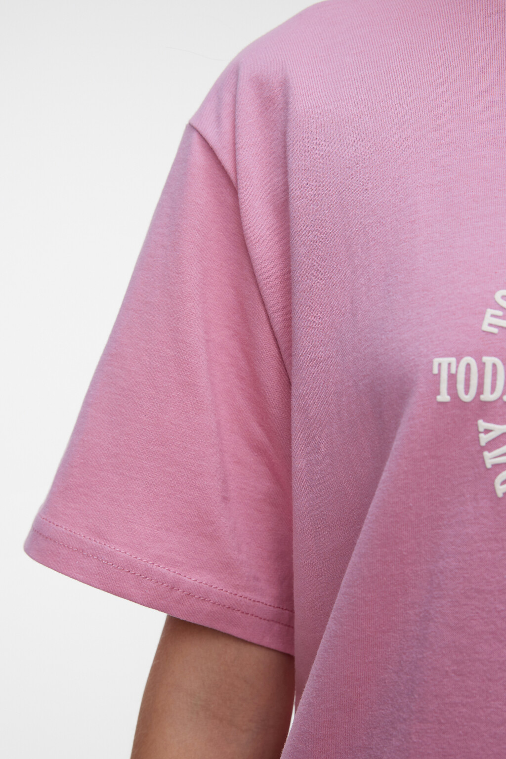 Пижама с футболкой и шортами хлопковая с принтом - цвет розовый - 5