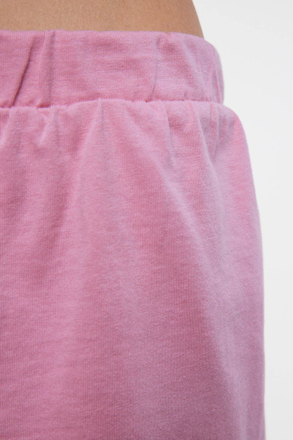 Пижама с футболкой и шортами хлопковая с принтом - цвет розовый - 7