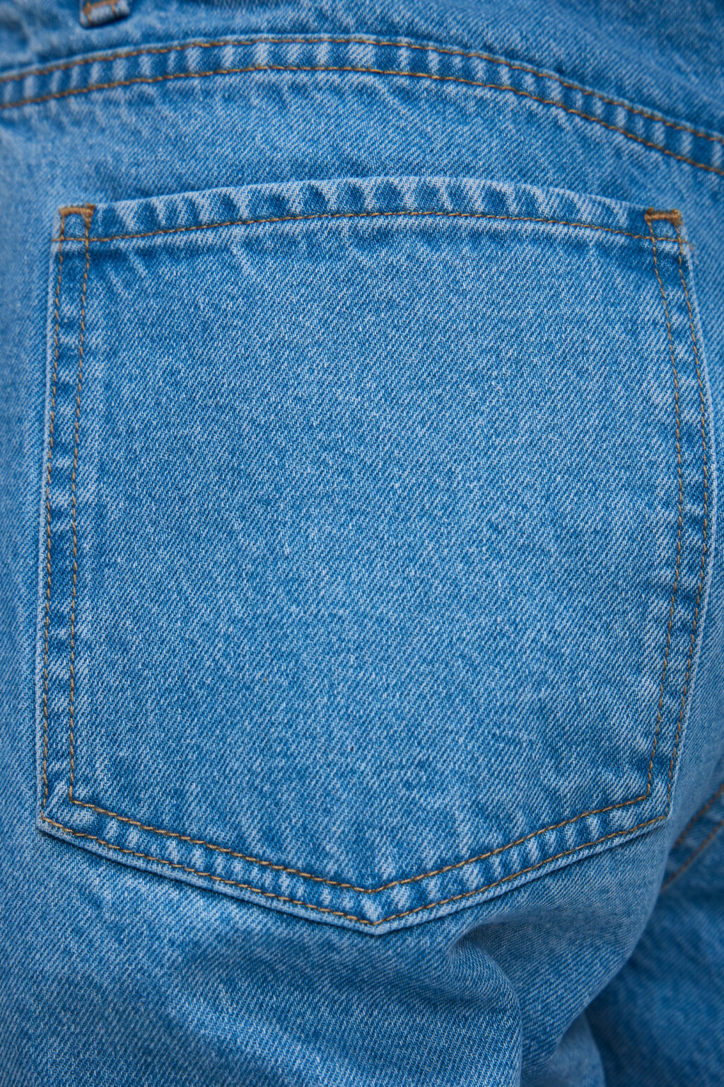 Джинсы-бананы широкие с высокой посадкой - цвет голубой - 7