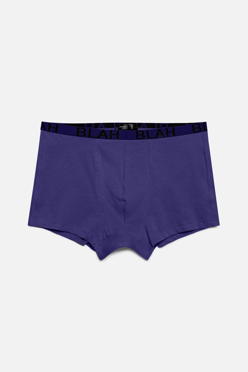 Трусы-боксеры хлопковые с надписью на поясе - цвет бордовый - 2